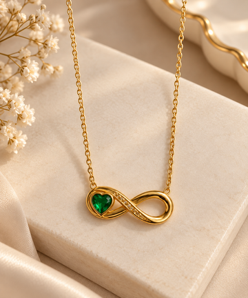 Infinity Heart Gold Necklace